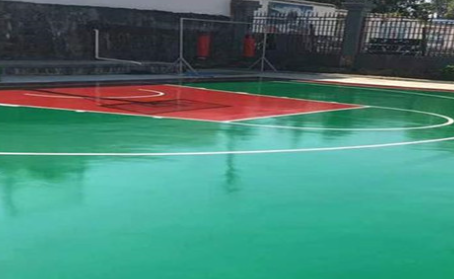 巫溪篮球场翻新地面
